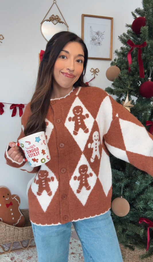 Gingerbread Market Chunky Cardigan