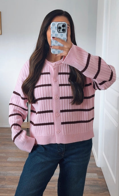 Rosewood Stripe Cardigan