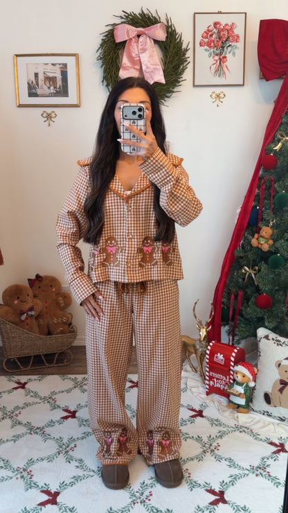 Gingerbread Lane Gingham PJs - Restocked