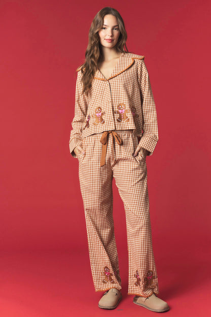 Gingerbread Lane Gingham PJs - Restocked