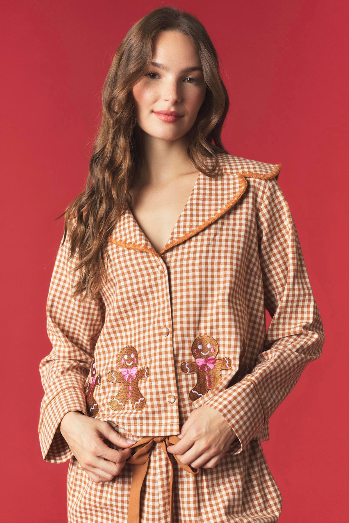 Gingerbread Lane Gingham PJs - Restocked