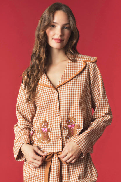 Gingerbread Lane Gingham PJs - Restocked