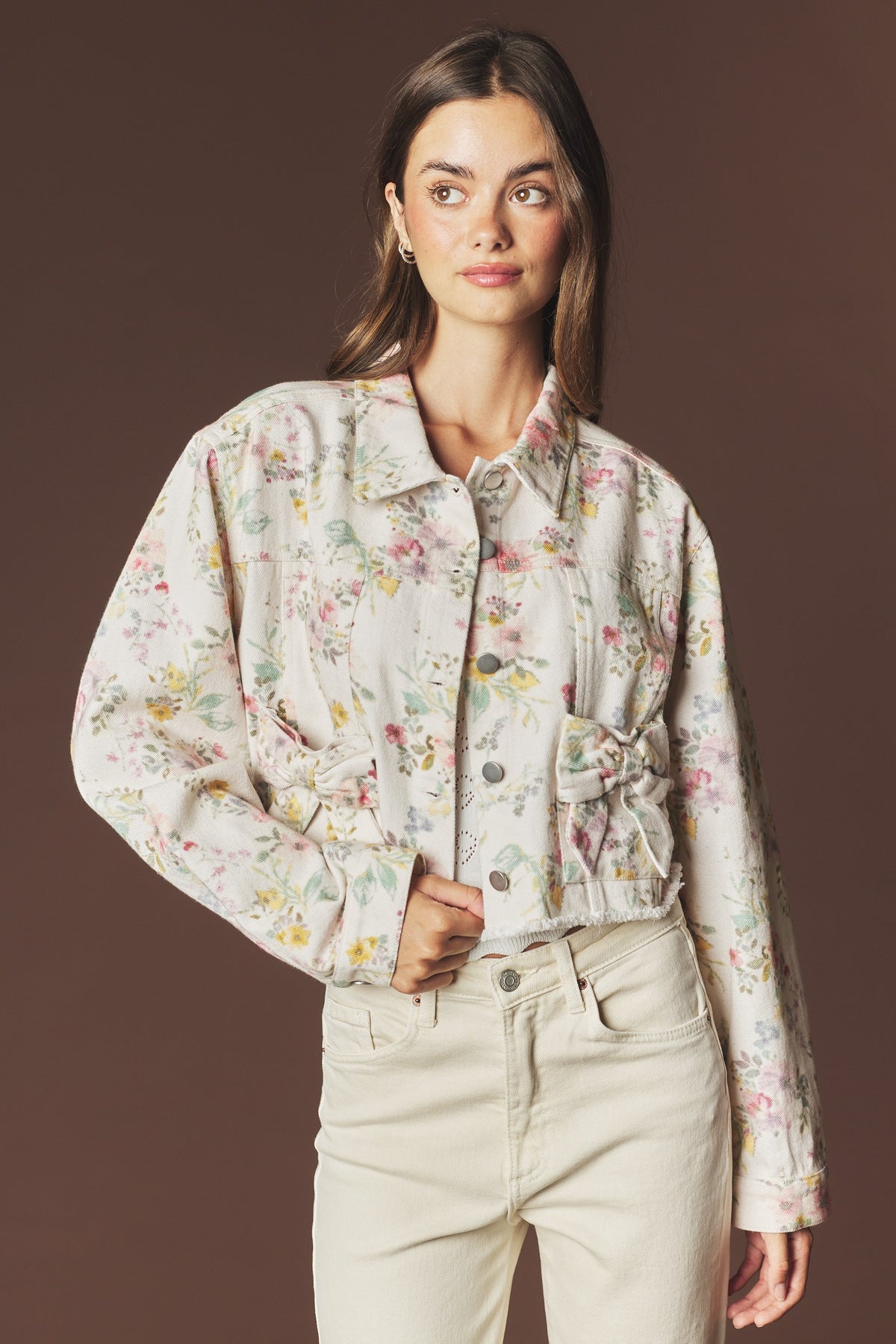 Fall in Full Bloom Bow Jacket