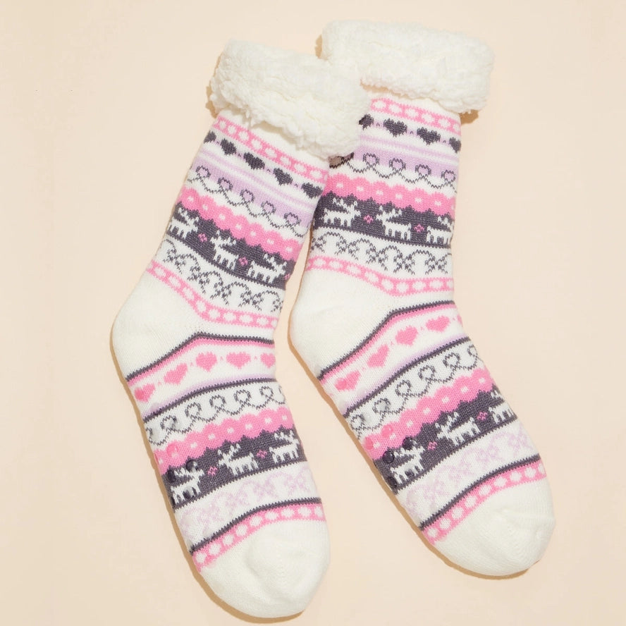 Fuzzy Christmas Socks - One Size
