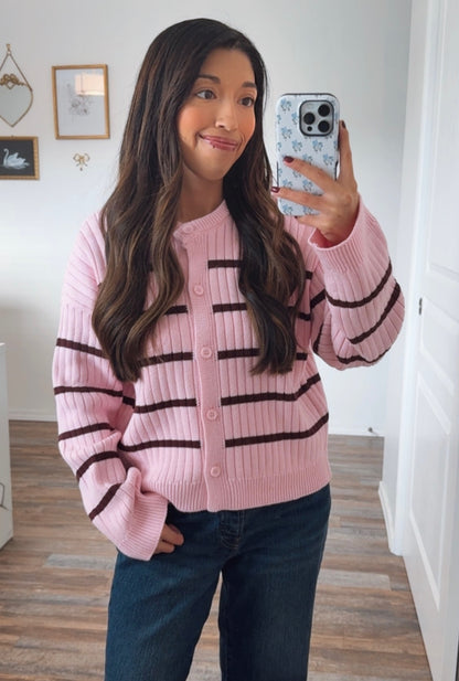 Rosewood Stripe Cardigan