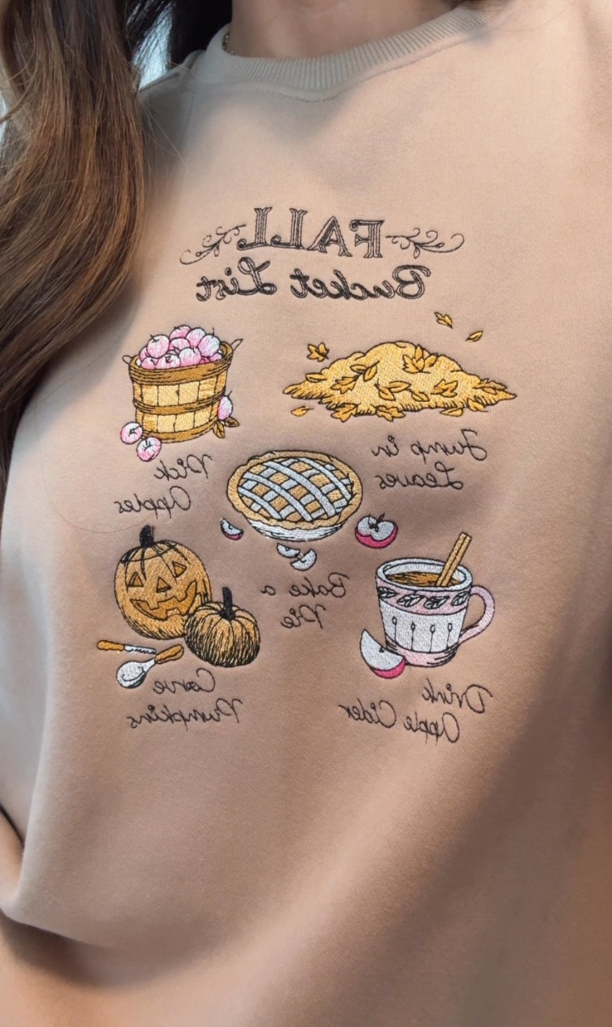 FALL BUCKET LIST CREWNECK- MOCHA