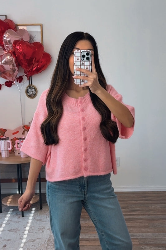 Clara Blush Cardigan
