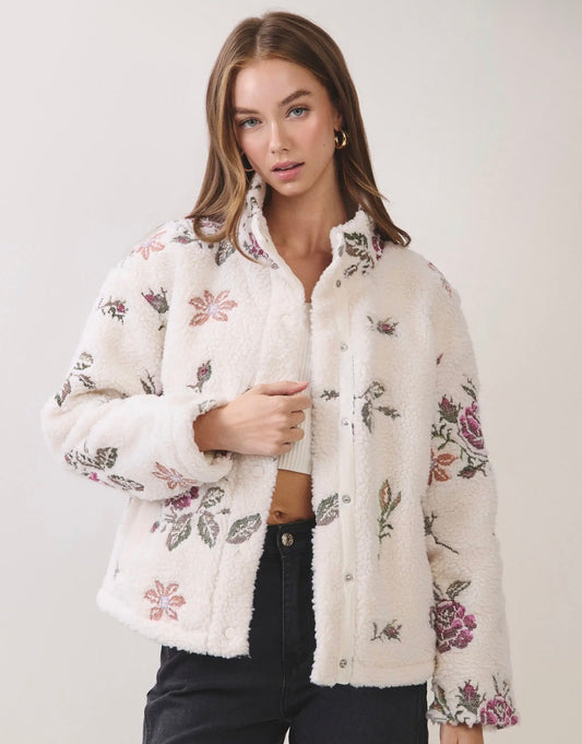 Enchanted Bloom Sherpa Jacket