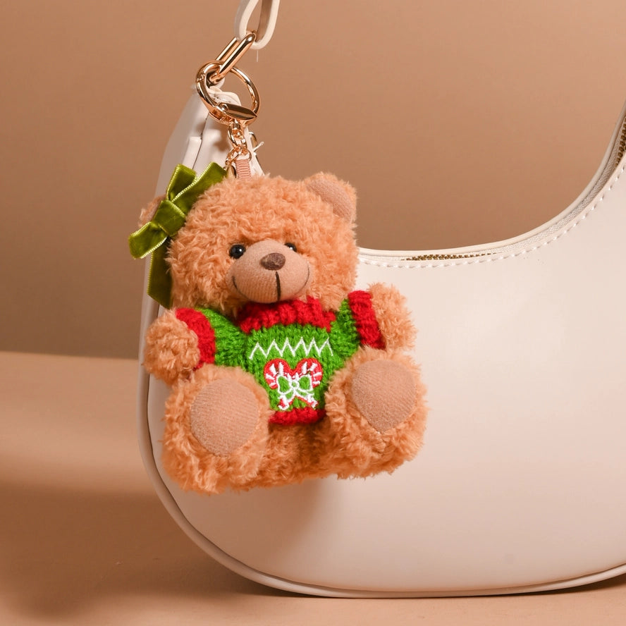 Merry Little Bear Bag Charm