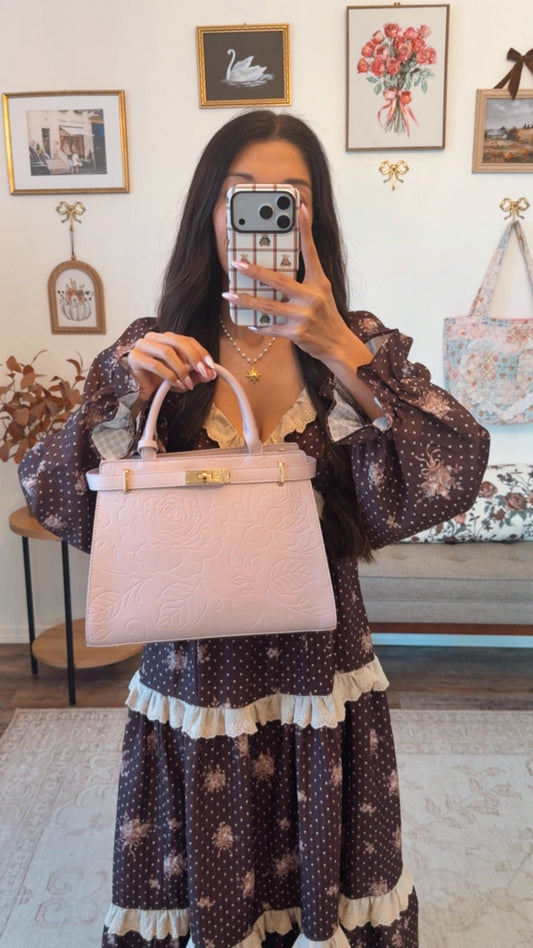 Blush Rose Fairytale Satchel Handbag