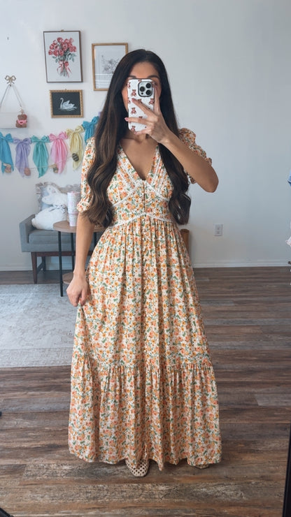 Sunny Orchard Maxi Dress
