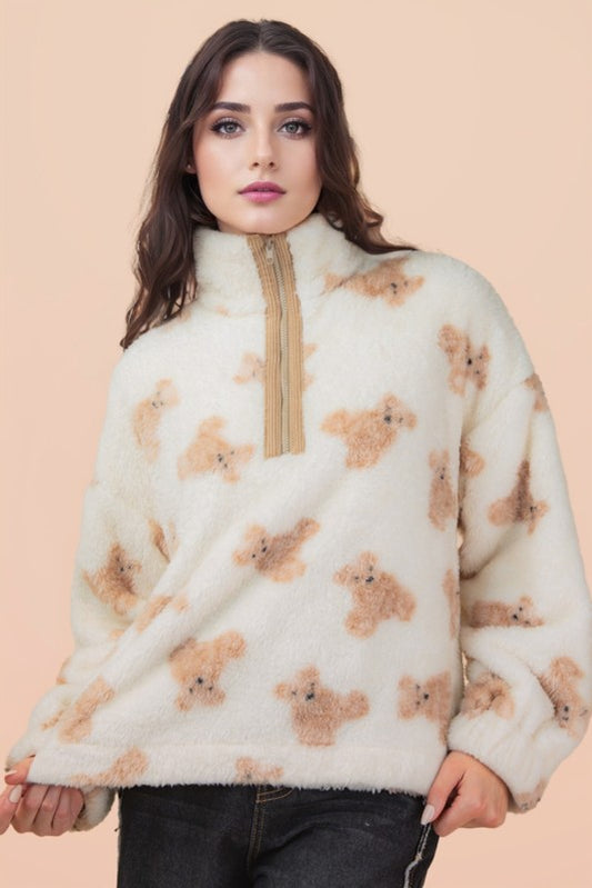 Cozy Teddy Sherpa Pullover