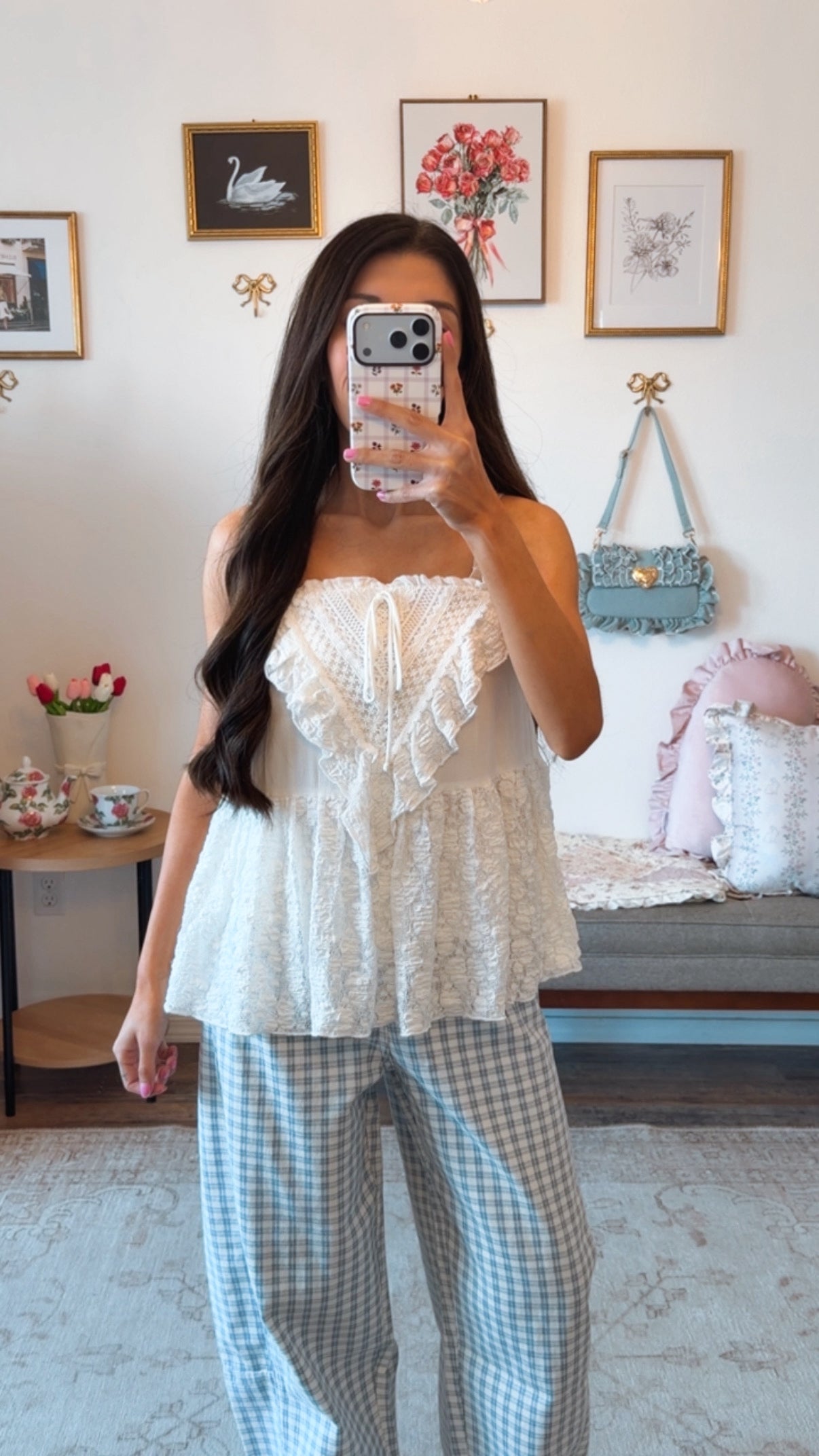 Lacy Babydoll Cami Top