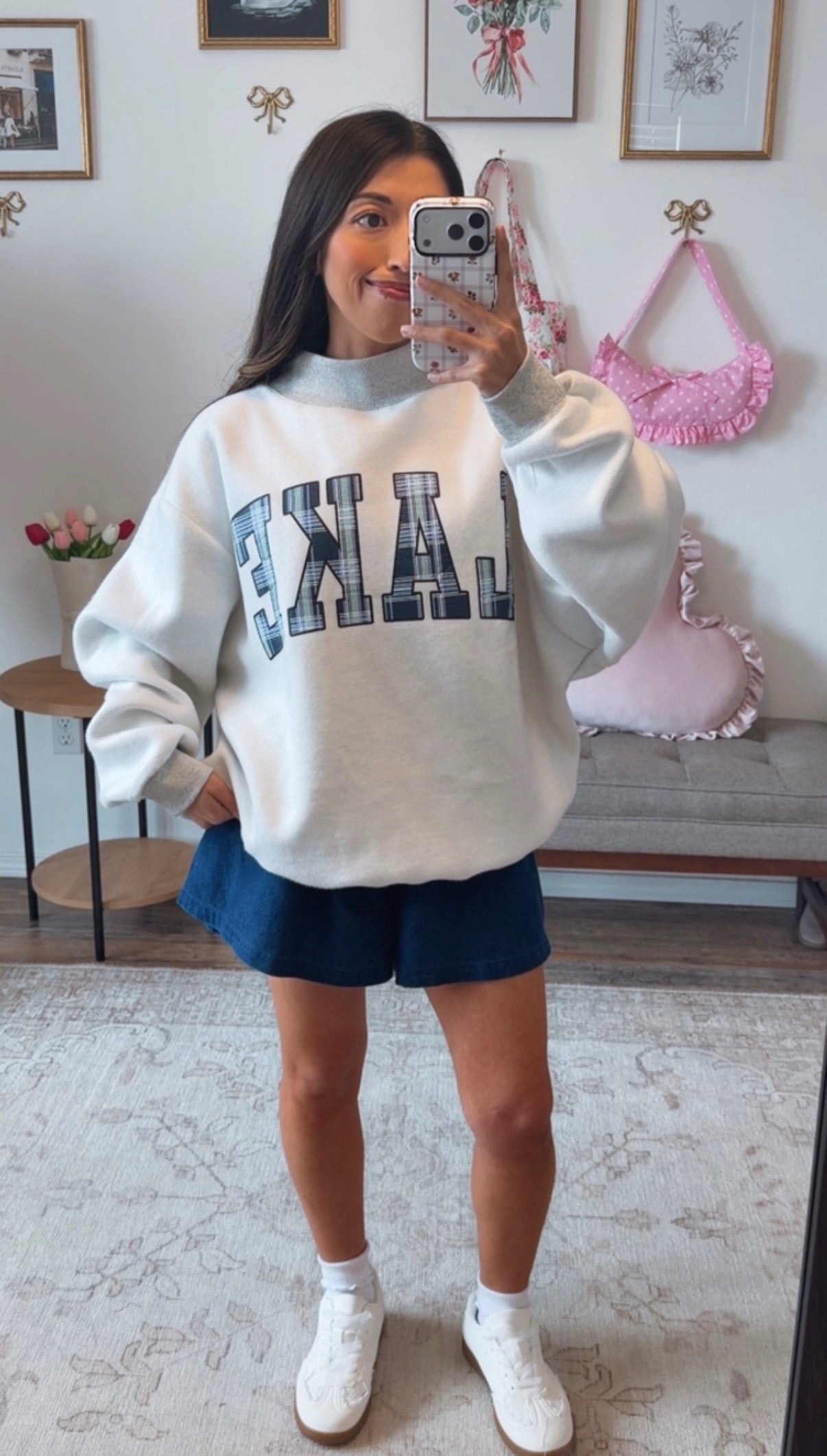 Blue Moon Lake/Mountain Reversible Mockneck