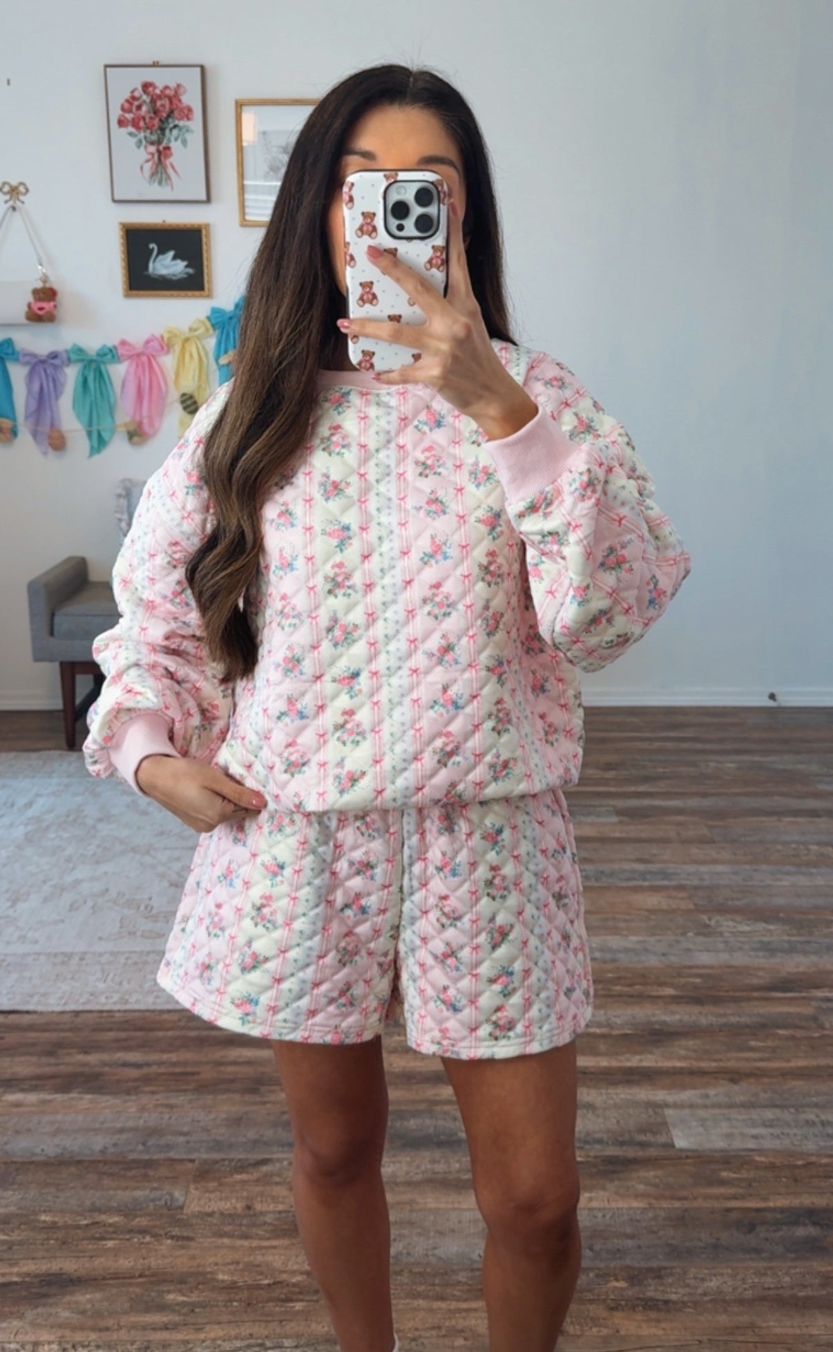 Blooming Bows & Roses Quilt Set - Restock