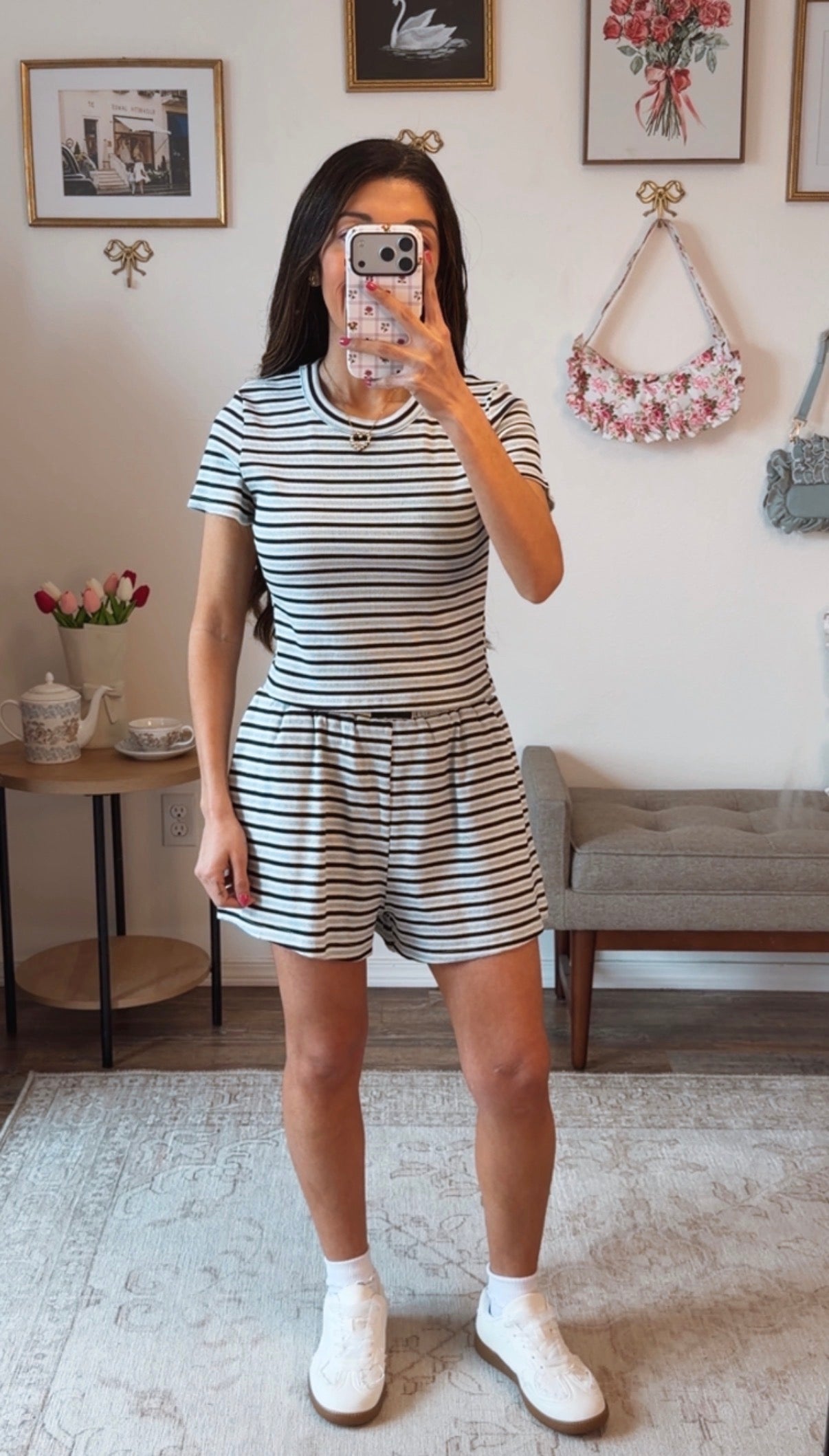 Blueberry Soda Stripe Set - Navy/Blue