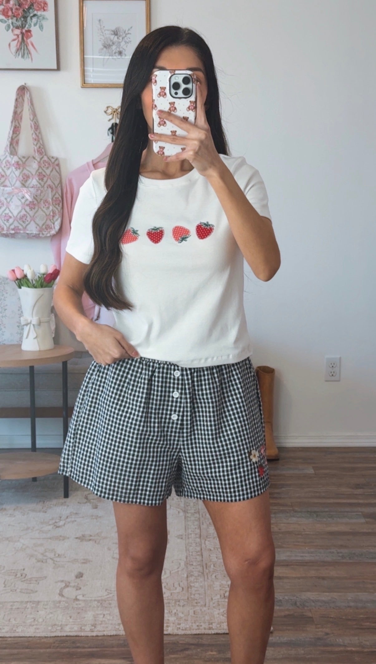 Hallie Gingham Shorts