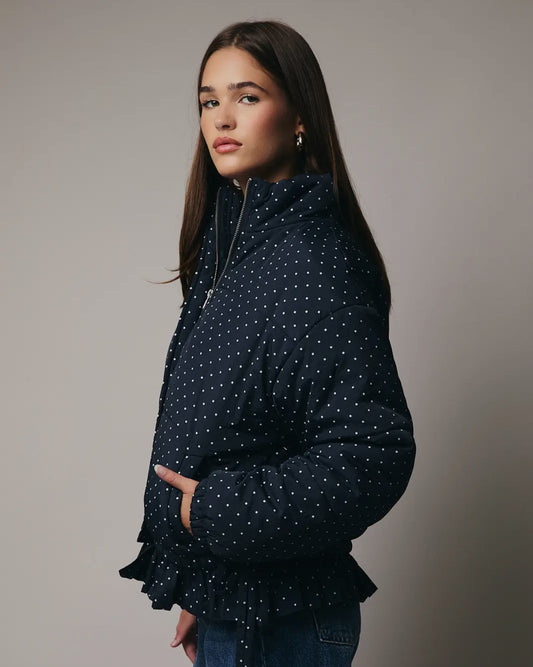 Navy Polka dot jacket