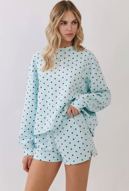 Larissa Polka Dot Set - Blue