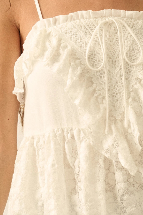 Lacy Babydoll Cami Top