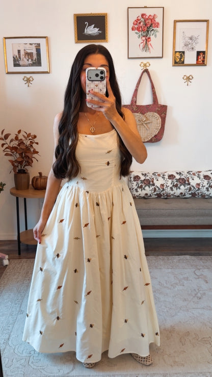 Free Fallin’ Leaves Midi Dress