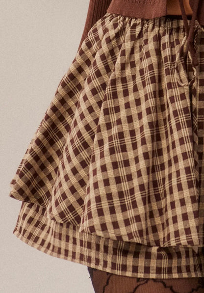 Paris Plaid Skort
