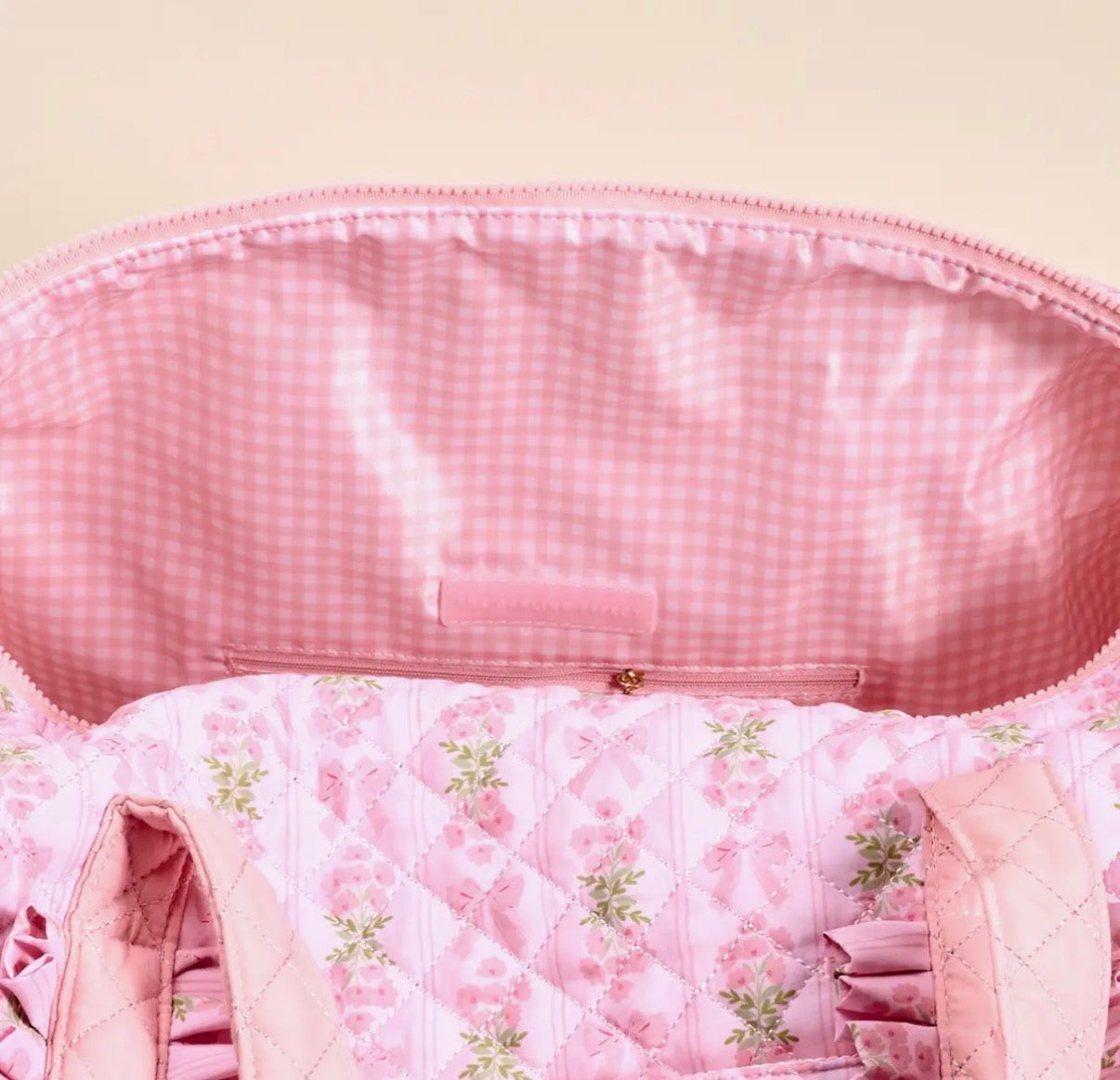 Blooms & Bows Blush Duffle Bag Preorder 1 week