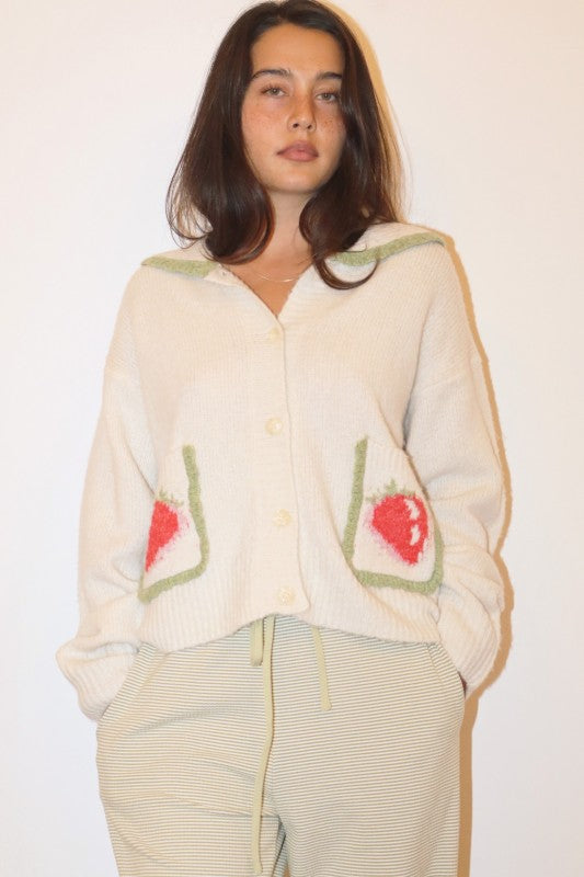 Strawberry Cardigan