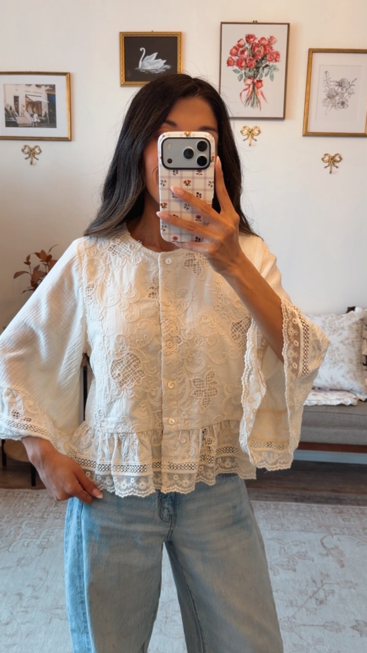 Ivory Petals Grace Blouse