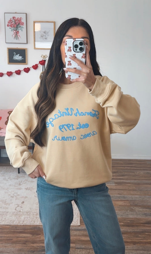 French Vintage Crewneck