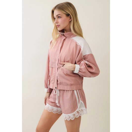 Blush and Lace Short Set