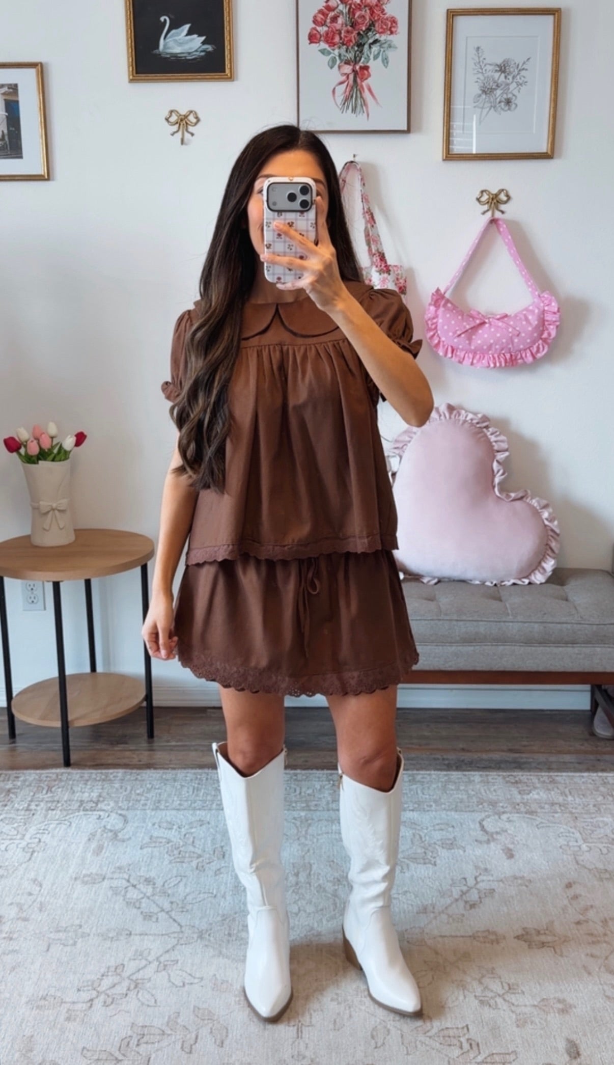 Maple Lace Skort Set
