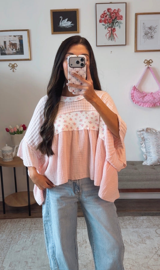Maddie Blush Blouse
