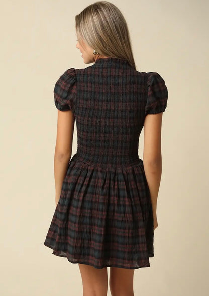 Chilton Girls Mini Dress - Brown