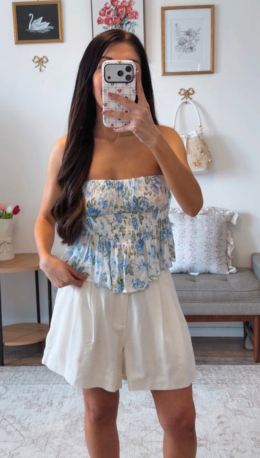 Blue Coast Petal Top