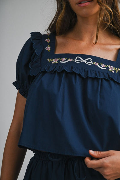 Iqra Navy Rosette Dreams Set