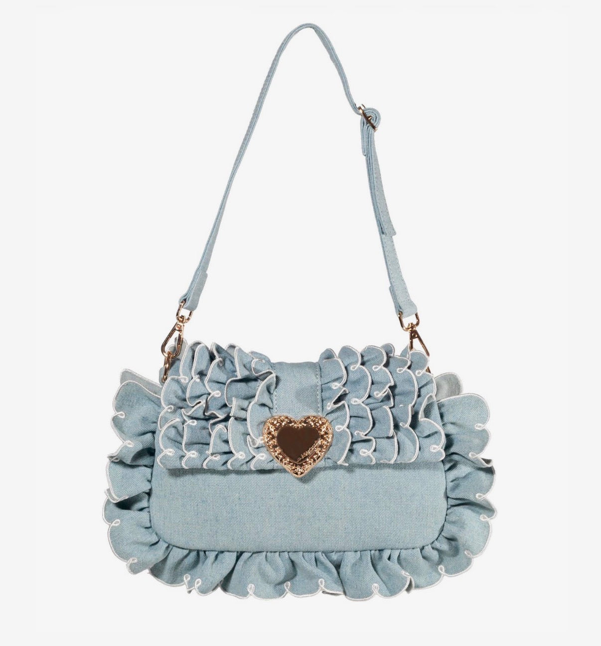 Seaside Sweetheart Shoulder Bag - Denim