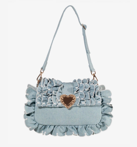 Seaside Sweetheart Shoulder Bag - Denim