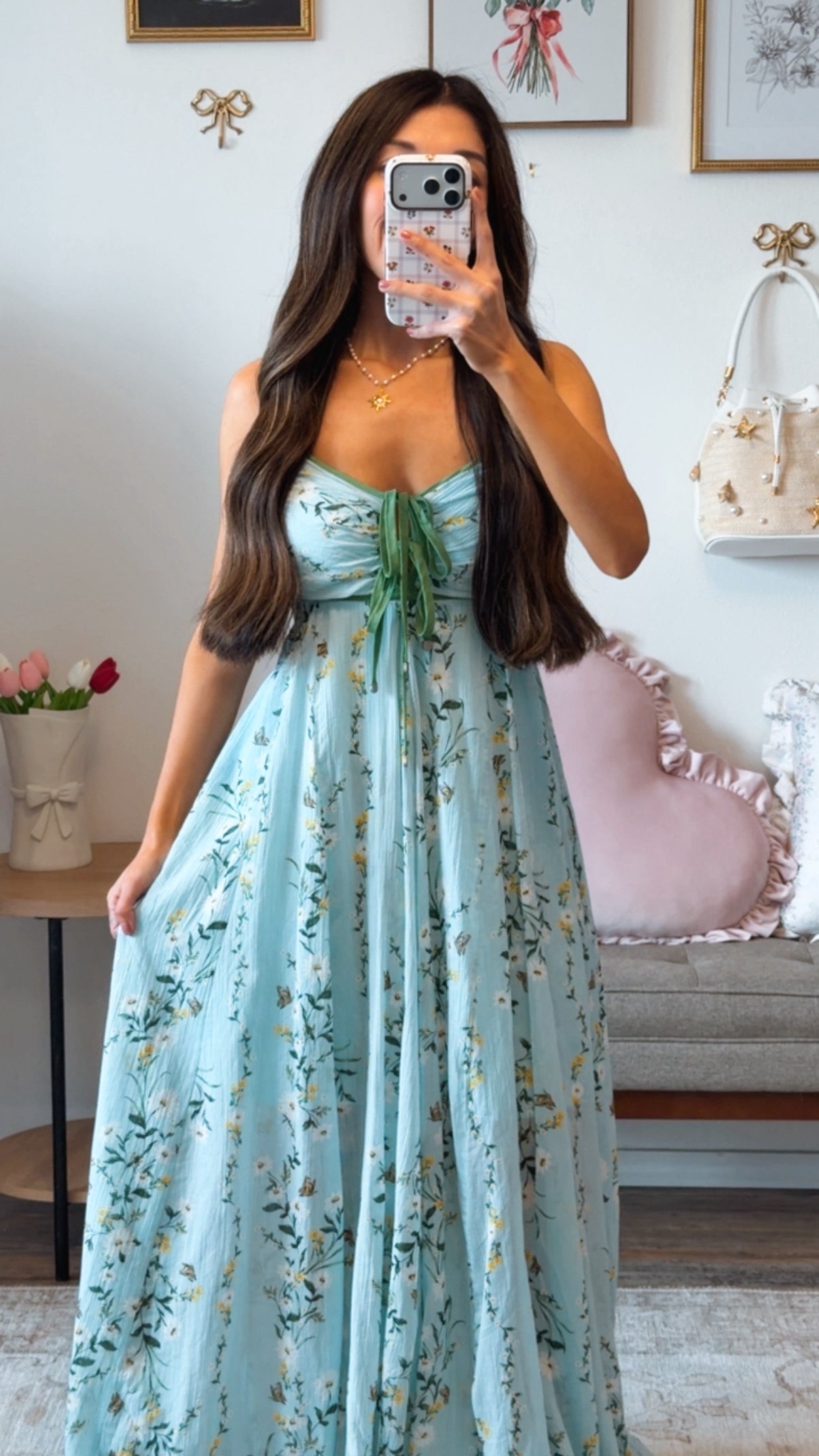 Coastal Wildflowers Maxi Dress