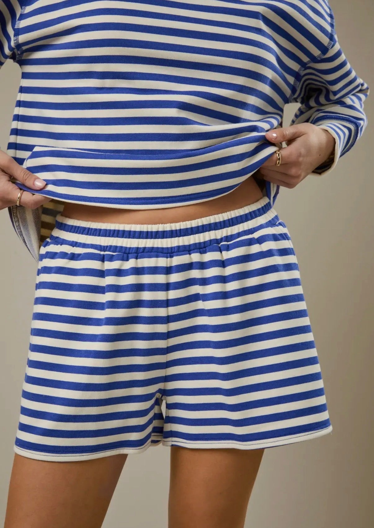 Navy Stripe Set