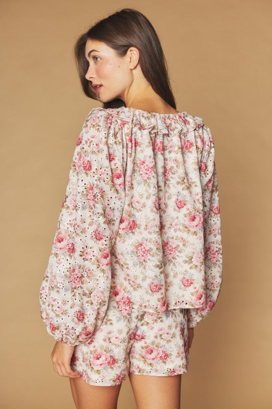 Autumn Rosette Short Set