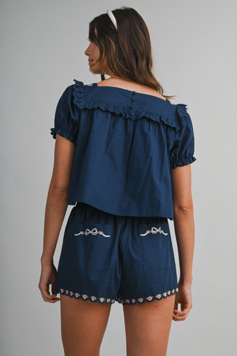 Iqra Navy Rosette Dreams Set