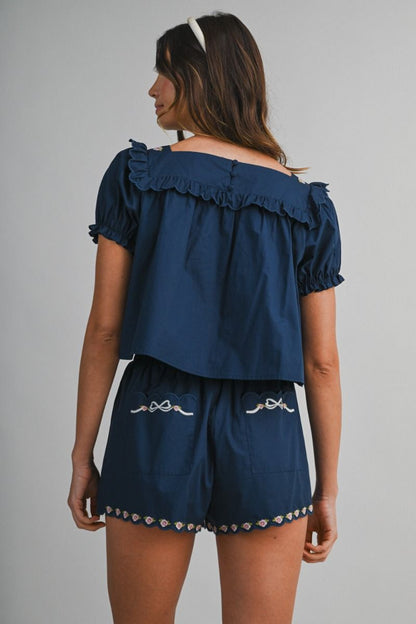 Iqra Navy Rosette Dreams Set