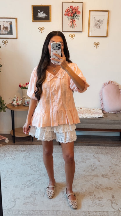Blush Cottage Blouse