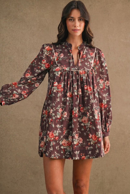 Chocolate Covered Roses Mini Dress