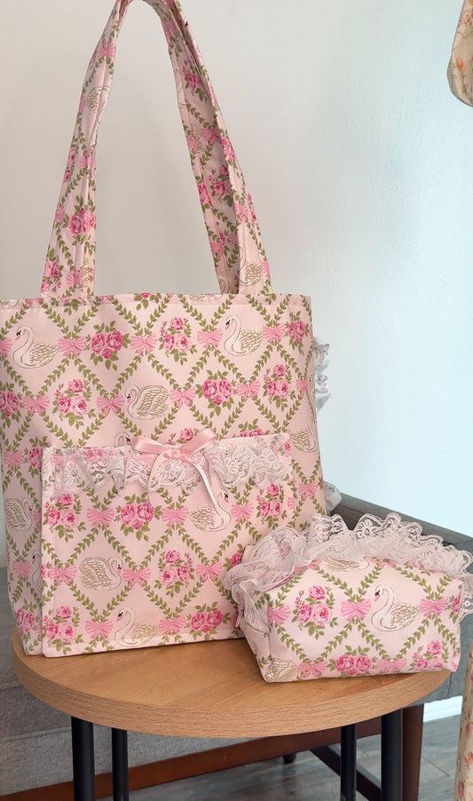 Swan Garden Heirloom Tote - Restocked