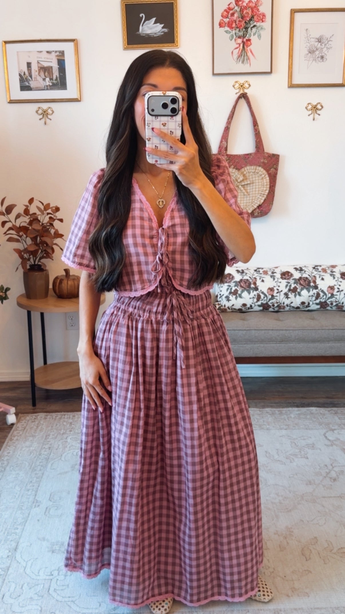 Autumn Ever After Gingham Set