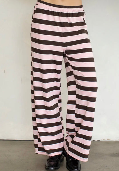 Strawberry Mocha Stripe PANT ONLY