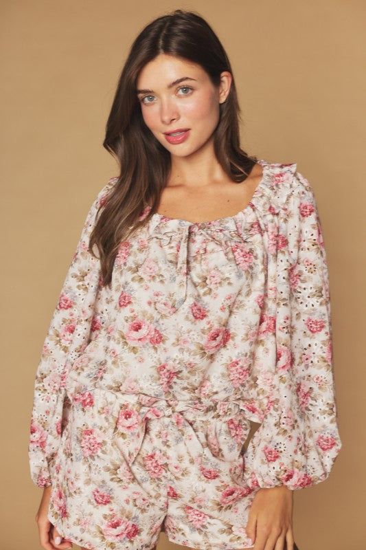 Autumn Rosette Short Set