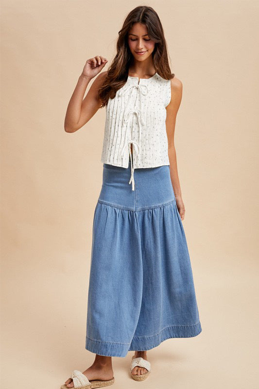 Sweet Meadow Tie Tank
